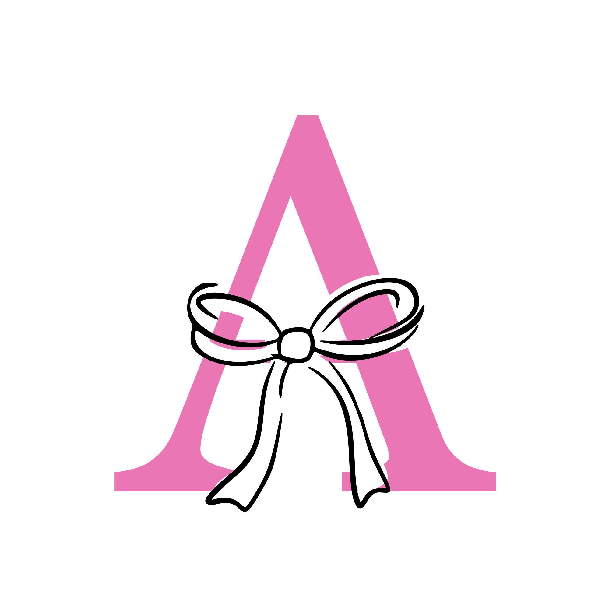 image of logo, which is a captial A with a bow on it
